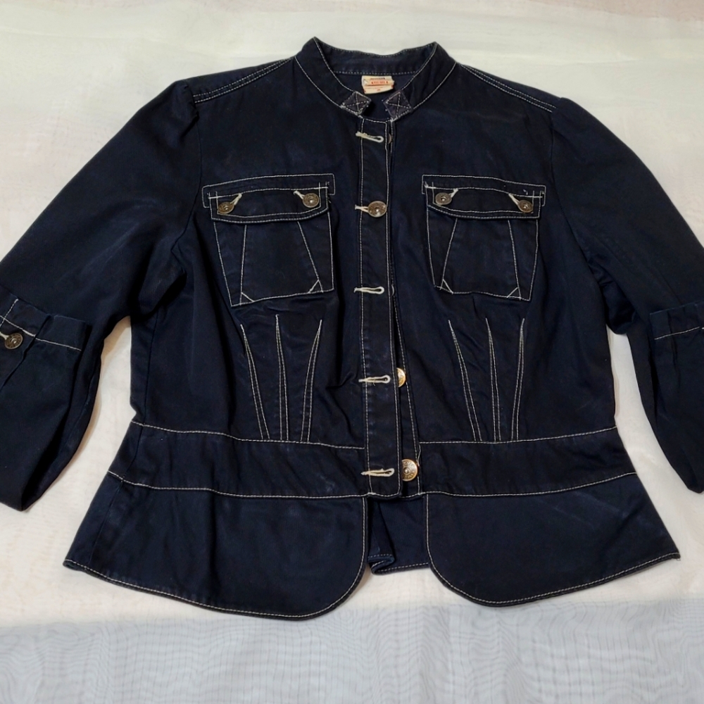 Vintage Faded Glory Denim Jacket Ladies Size 16 Made in Bangladesh